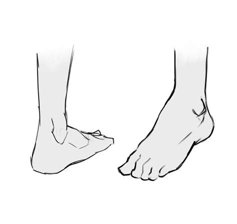 How To Draw Feet From The Front - KaeranZantay