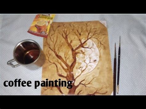 coffee painting#coffee painting tutorial/painting with coffee - YouTube Coffee Grain, Coffee ...