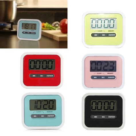 1Pcs Digital Kitchen Timer Cooking Timer with LCD Digital Screen for ...