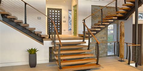 Metal Stair Stringers - Styles and Construction - Keuka Studios