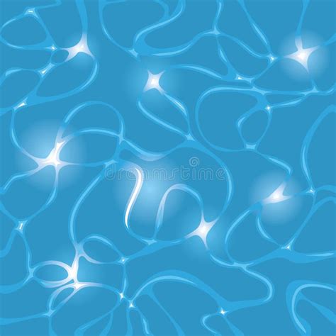 Blue Water Seamless Texture Stock Vector - Illustration of liquid ...