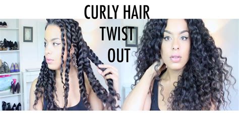 Curly Hair Twist Out - YouTube