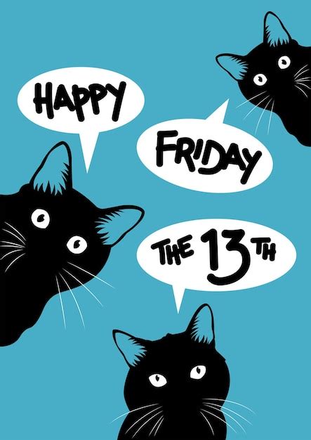 Premium Vector | Illustration of happy superstition friday the 13th ...