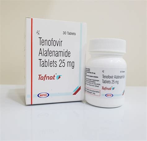 Tafnat Tenofovir Alafenamide Tablets 25 mg, Natco at Rs 750/bottle in New Delhi