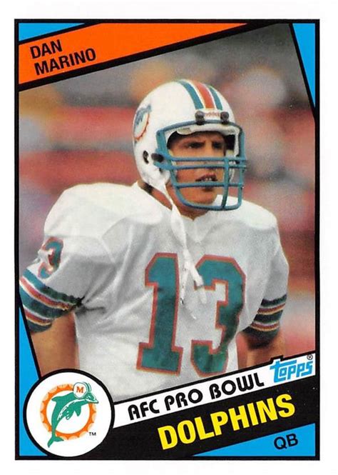 Dan Marino football card (Miami Dolphins) 2012 Topps Archives #123 rookie reprint of 1984