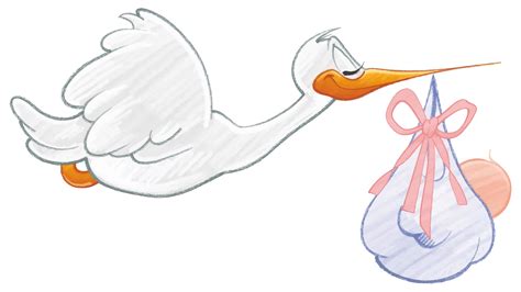 Stork Delivering Baby Girl Clip Art Image - ClipSafari