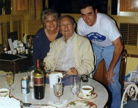 The Godfather - Joseph Bonanno in his later years. This intimate Family photo is credited to ...