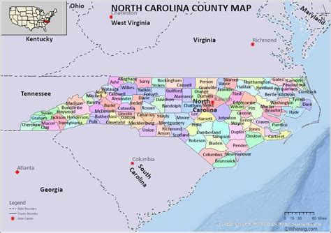 Map Of Counties For Nc - Get Latest Map Update