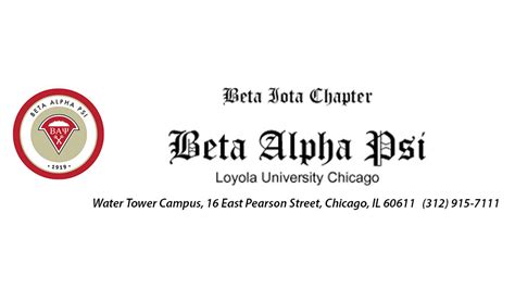 Beta Alpha Psi: Quinlan School of Business: Loyola University Chicago