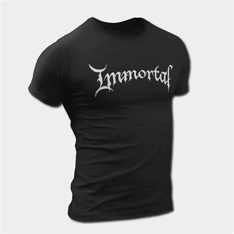 Immortal T-Shirt, Immortal Logo Tee, Black Metal Merch – Metal Band T ...