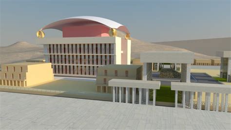 Pictures p.1 - 3D model of the Third Temple.