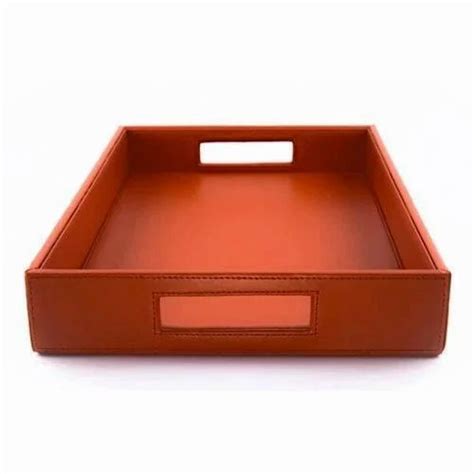 Leather Handle Tray at Rs 600/piece | Leather Tray in Mumbai | ID ...