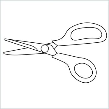 How to Draw a Scissors step by step - [6 Easy Phase]