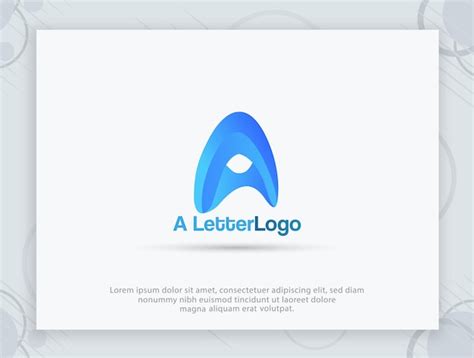 Premium Vector | A letter 3d logo design