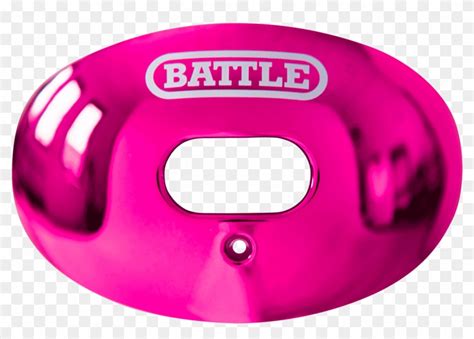 Battle Oxygen Chrome Pink Mouthguard Football Gear, - Battle Mouthguard ...