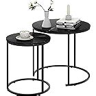 Amazon.com: Crosley Furniture Aimee Round Glass End Table, Oil Rubbed Bronze : Home & Kitchen