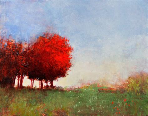 Landscape oil painting impressionist landscape tonal modern