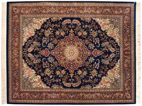 8×10 Kashan Blue Oriental Rug 032219 – Carpets by Dilmaghani