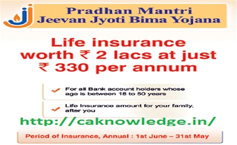 Pradhan Mantri Jeevan Jyoti Bima Yojana – The Notice Board