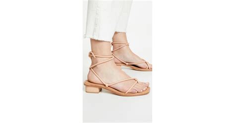 LOQ Ara Strappy Sandals in Natural | Lyst