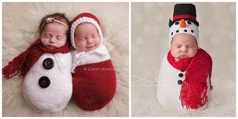 These 17 Newborn Babies Wearing Knitted Christmas Outfits Will Fill Your Heart With Cheer | Baby ...