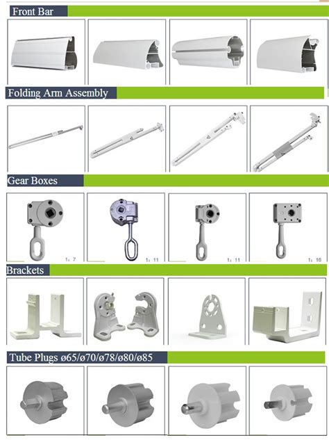 Durable & Top Quality awning parts Aluminum Folding Arms for Outdoor retractable Awning