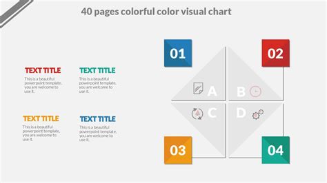 The Four Colorful Color Visual Chart Google Slide Theme And Powerpoint ...