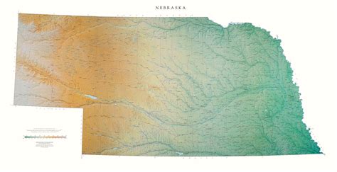 Nebraska Topo Wall Map By Outlook Maps | Images and Photos finder