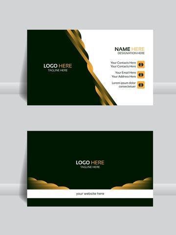 Premium Vector | Modern presentation card with company logo and qr code a business card template