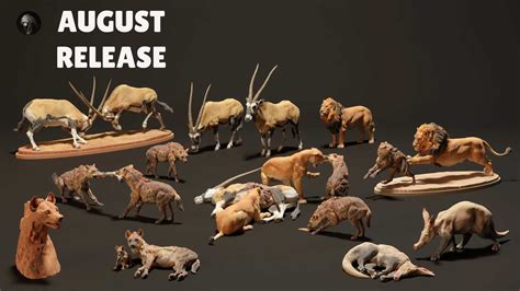 August 2023 Animal Den Miniatures – 3D Kiee Shop