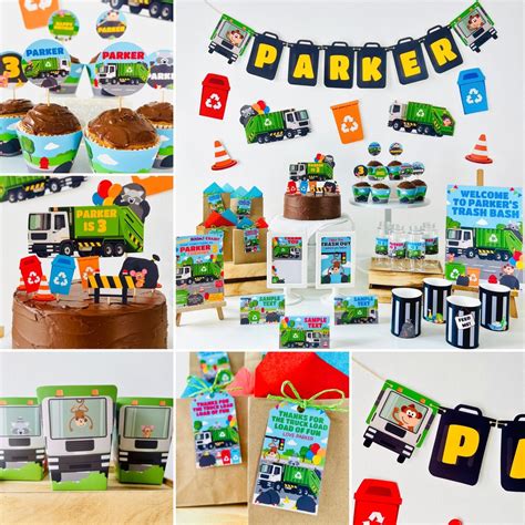 Garbage Truck Party Decorations Kit/ Trash Bash Waste - Etsy