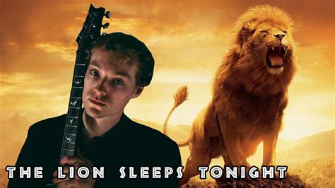 The Lion Sleeps Tonight (Metal Guitar Cover) - YouTube