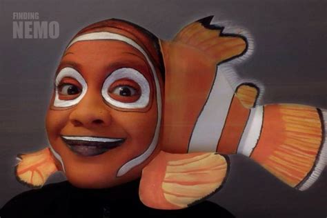 Finding Nemo face painting … | Nemo costume, Finding nemo costume, Face painting