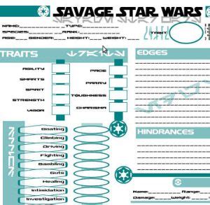 Savage Star Wars Character Sheet - Hishgraphics