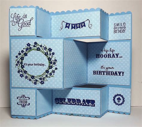 Busy with the Cricky: Tri-fold Birthday Card