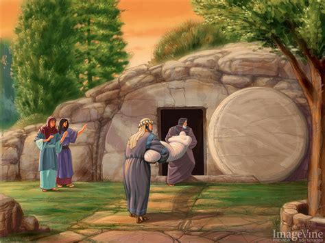 Jesus Tomb Painting at PaintingValley.com | Explore collection of Jesus ...