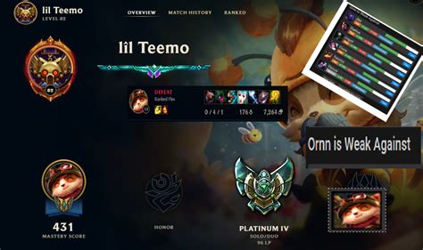 Teemo Counters ORNN : r/TeemoTalk