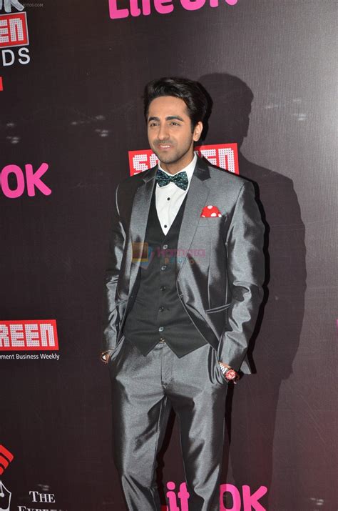 Ayushman Khurana at Life Ok Screen Awards red carpet in Mumbai on 14th Jan 2015 / Ayushmann ...