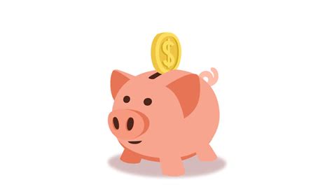 Animated Piggy Bank Concept Cartoon Stock Footage Video (100% Royalty ...