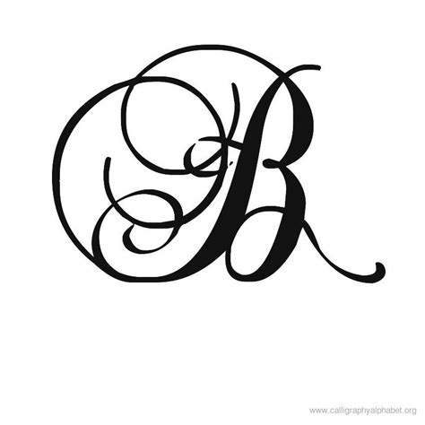 Alphabet B Calligraphy Sample Styles | Calligraphy Alphabet | Lettering ...