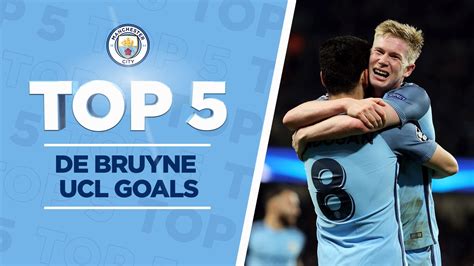 two soccer players hugging each other with the words top 5 de bruyne ...