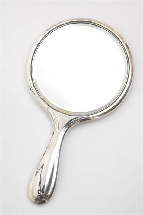 Engraved Silver Hand Mirror 1916