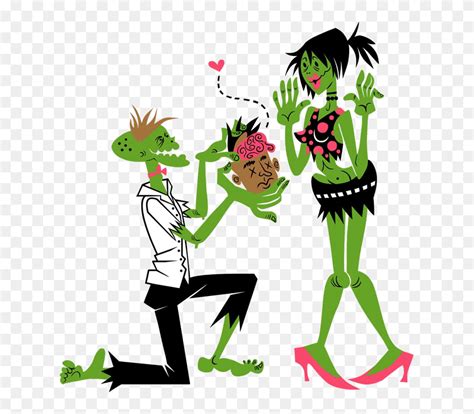 Zombieproppost - Zombies In Love Clipart (#5462714) - PinClipart