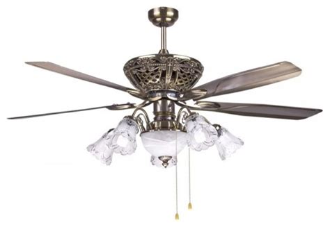 - Traditional Decorative Bronze Ceiling Fan Light - View in Your Room! | Houzz