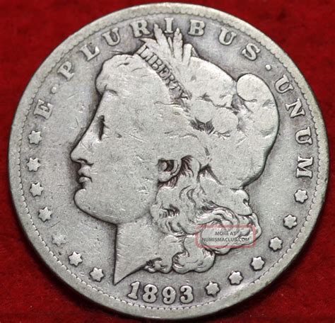 1893 - Cc Silver Morgan Dollar