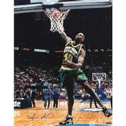 Shawn Kemp Signed Sonics Slam Dunk Contest 16x20 Photo (TriStar)