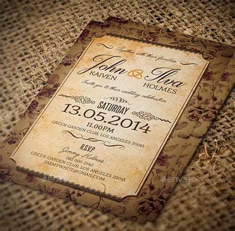 Vintage Invitation Template