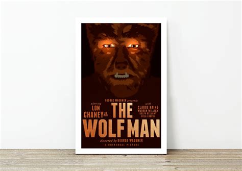 The Wolf Man Movie Poster Unframed Print Only - Etsy