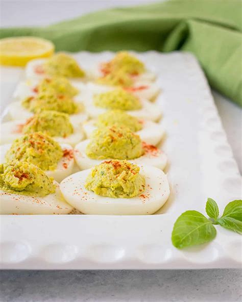 Pesto Deviled Eggs - Cooking with Mamma C