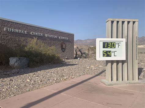 Summer 2020 heat records - Death Valley National Park (U.S. National Park Service)